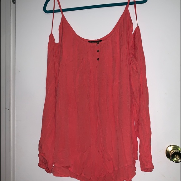 Love and Legend cold shoulder long sleeve shirt